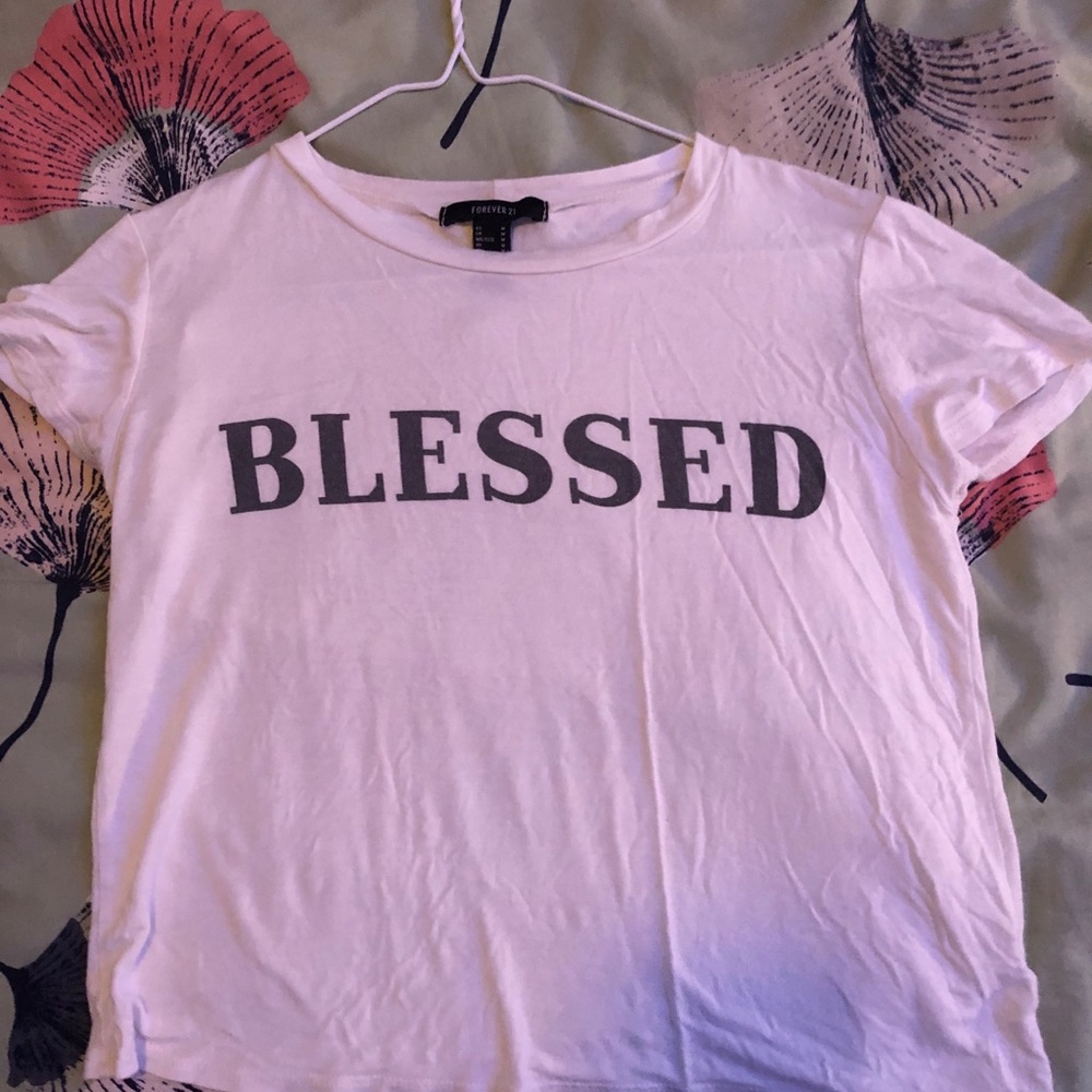 Blessed Forever 21 Crop Top